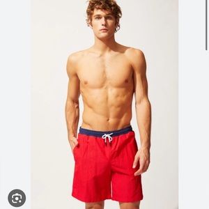 solid & striped california board short size m seersucker